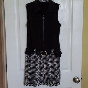 Polyester stretch mini dress